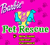 Barbie - Pet Rescue Title Screen